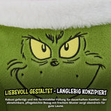 Poduszka Grinch - poduszka pod plecy do łóżka i sofy, podparcie pleców z podłokietnikami, poduszka do czytania na plecy, szyję i głowę, zielona, ​​40 x 38 cm
