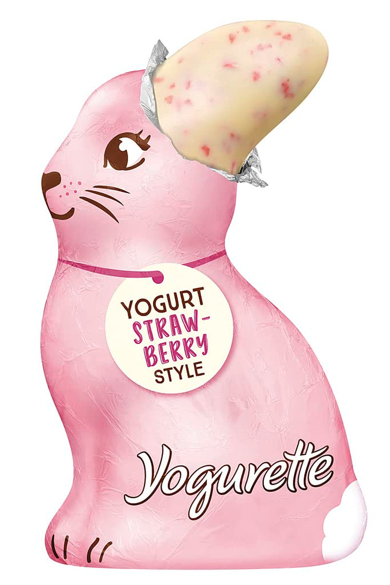 Ferrero Osterhase | 75 G| Weiße Joghurtschokolade Mit Fruchtigen Erdbeercrisps | Wielkanoc | Osterhas | Geschenk Aus Schokolade w sklepie Hasenform Naty