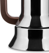 Alessi 9090/6 Espresso z 6 filiżankami na indukcję, stal nierdzewna, srebro, 15,5 x 13,5 x 27 cm