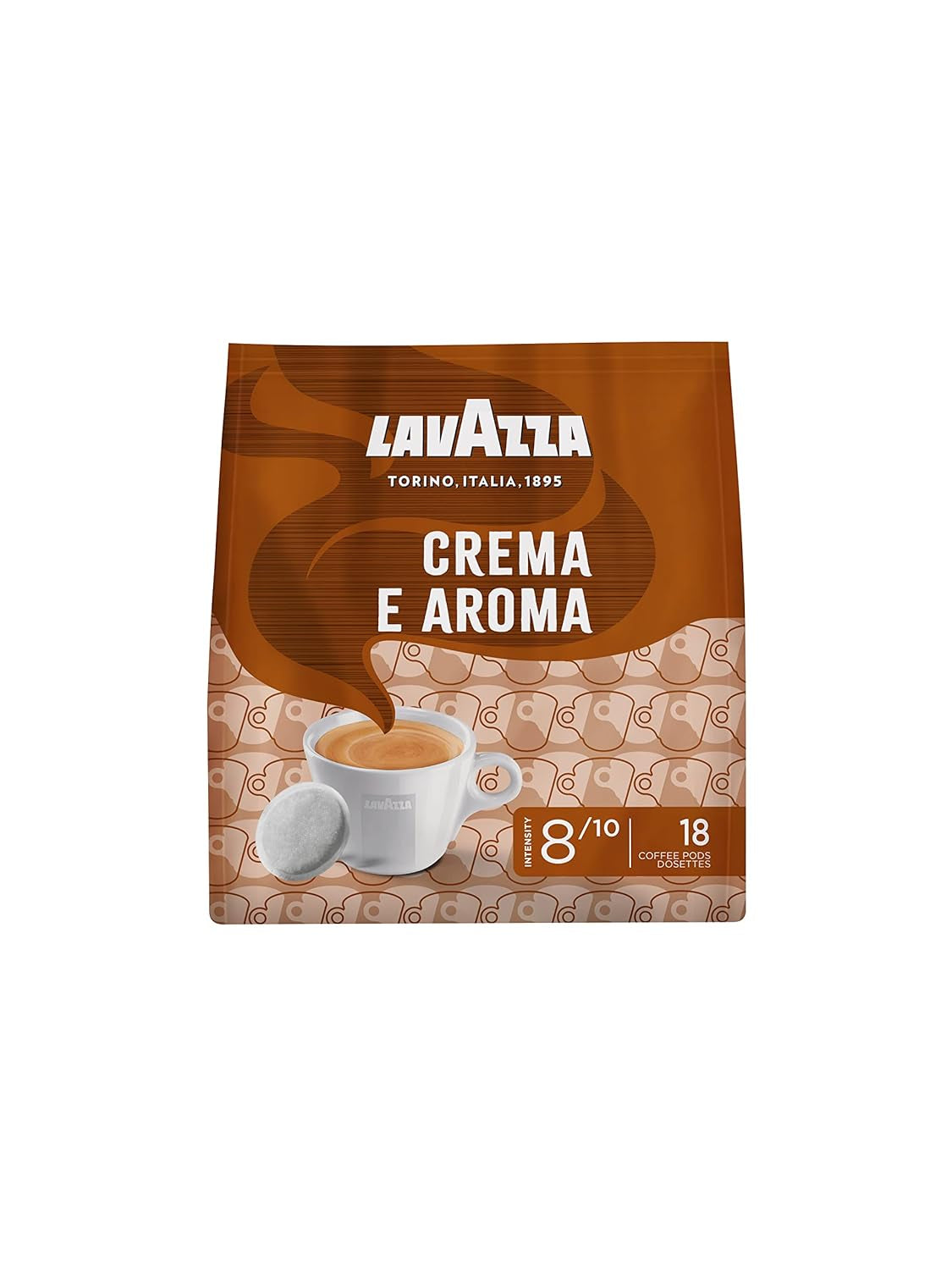 Lavazza Crema E Aromat, kremowy i aromatyczny smak, średni Röstung, 18 płatków