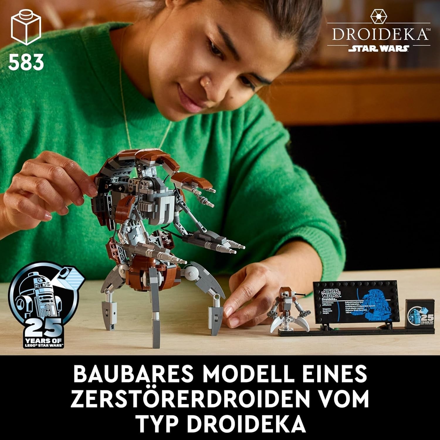 Zestaw LEGO Star Wars Droideka, model droida dla dorosłych, dekoracja biurka, przedmiot kolekcjonerski, pomysł na prezent dla mężczyzn i kobiet 75381 Zestawy do budowania Besuche w sklepie LEGO
