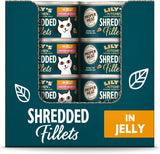 Lily's Kitchen Aus Naturichen Składnik hermestellung Zerkleinerte Filety w Gelee mit Hühnchen und Lachs Ausgewachsen Nassfutter für Katzen 70 g Dawka