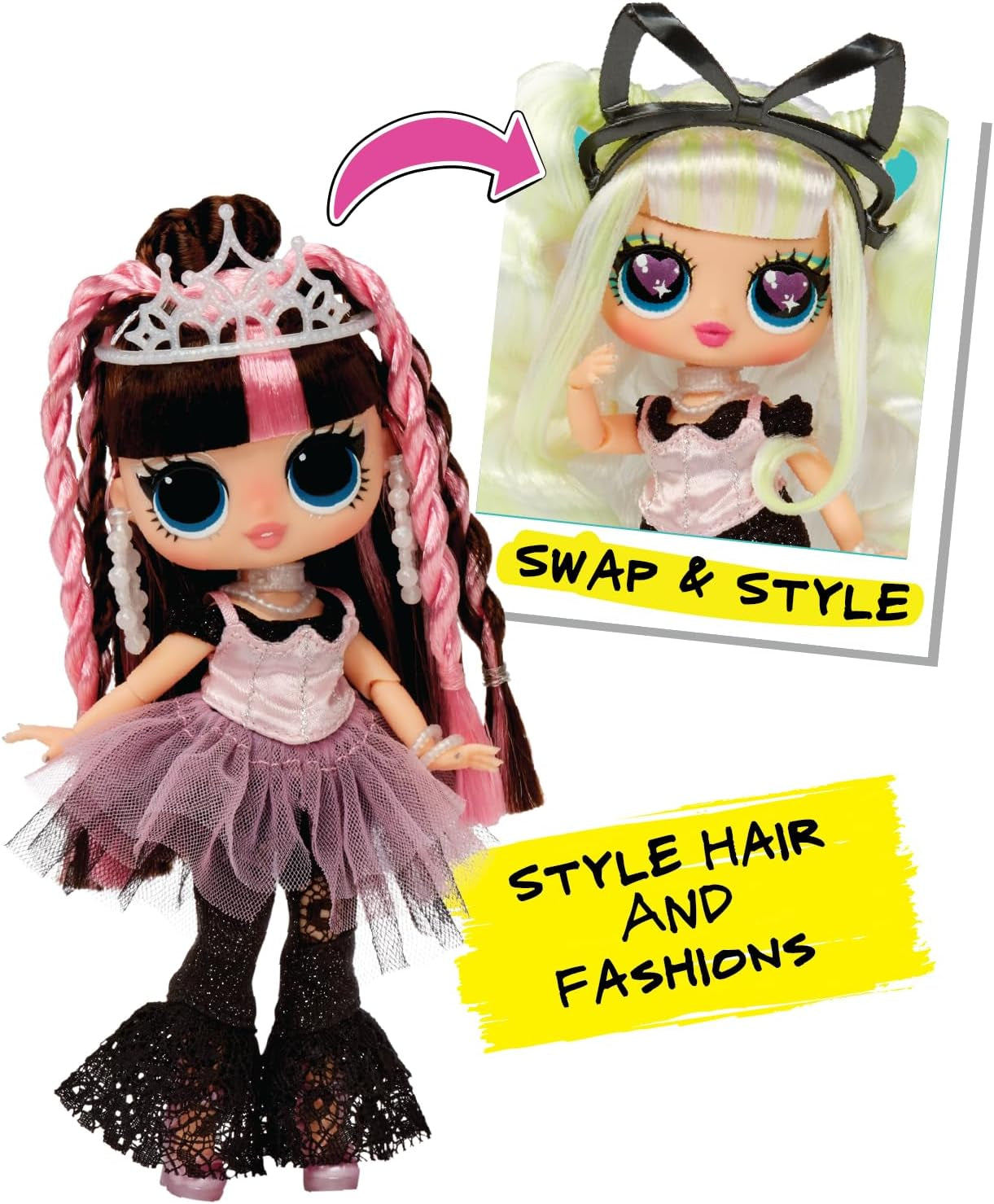 KUPA ŚMIECHU. Surprise Tweens Surprise Swap Series - Bronze-2-Blonde Billie - Modepuppe mit mehr als 20 Überraschungen, w tym styling-Kopf i toller Mode und Accessoires - idealne dla Kinder ab 4 Jahren