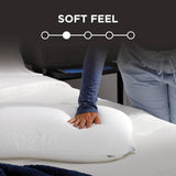 Poduszka TEMPUR-PEDIC Symfonia Z pianki memory, Luksusowa, Miękka, Standardowa, Biała Poduszki standardowe Naty Shop