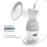 Zestaw podwójnej pompki Nuvita Efficient do Materno Smart X - 1287KDX | Kompletny zestaw akcesoriów, butelka antykolkowa zatwierdzona przez Aio Accesorii Hrana si Alattare Bebe Naty Shop