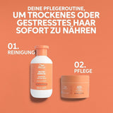Wella Professionals Invigo Nutri Enrich - nawilżająca pielęgnacja do włosów zniszczonych - odżywka, maska i odżywka z witaminą E, pantenolem i migdałami - przeciw puszeniu się i dla żywych loków Naty Shop Hair Mask