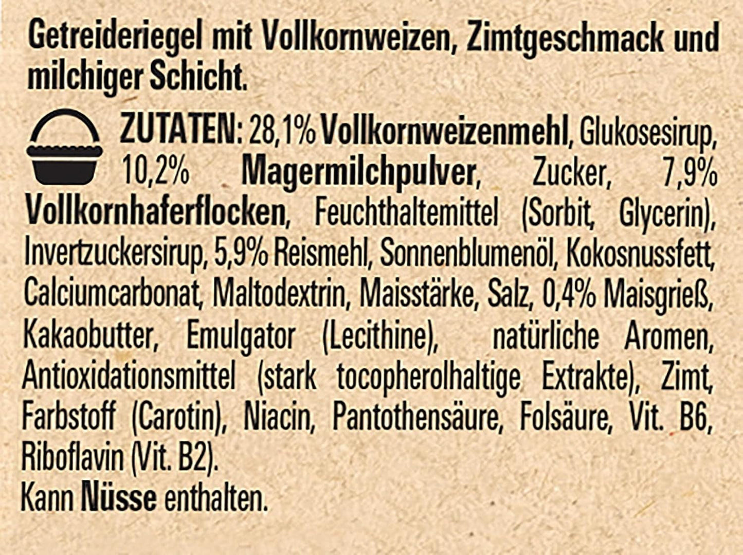 NESTLÉ CINI MINIS Batony cynamonowe, pełnoziarnista chrupiąca przekąska z wapniem, 8 opakowań (4 x 25 g każde)
