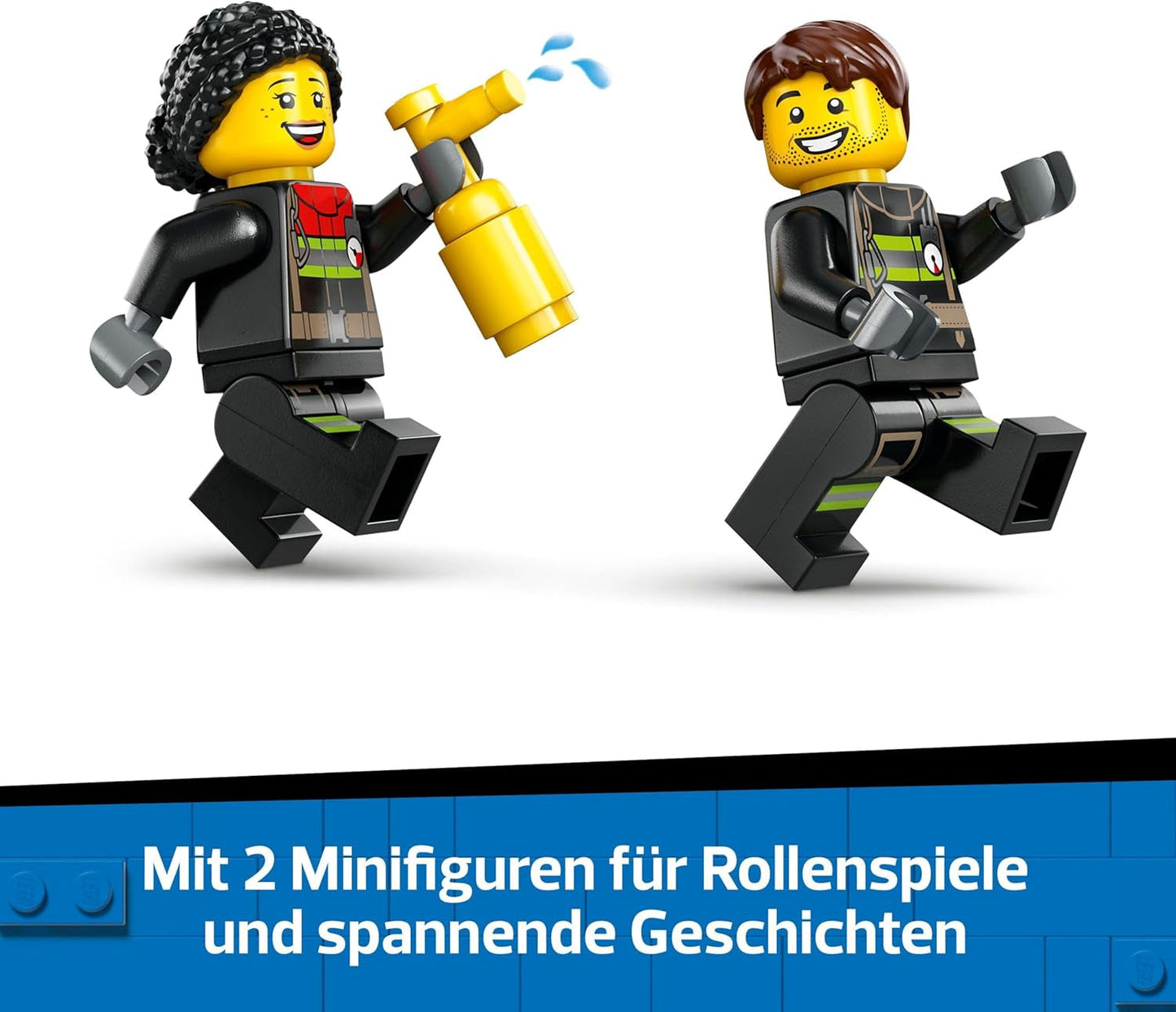 LEGO City Fire Ladder Truck - Zabawkowy wóz strażacki z 2 minifigurkami strażaków dla chłopców i dziewcząt od 4 lat - zabawka edukacyjna - prezent dla przedszkolaków 60463 Zestawy do budowania Besuche den LEGO-Store