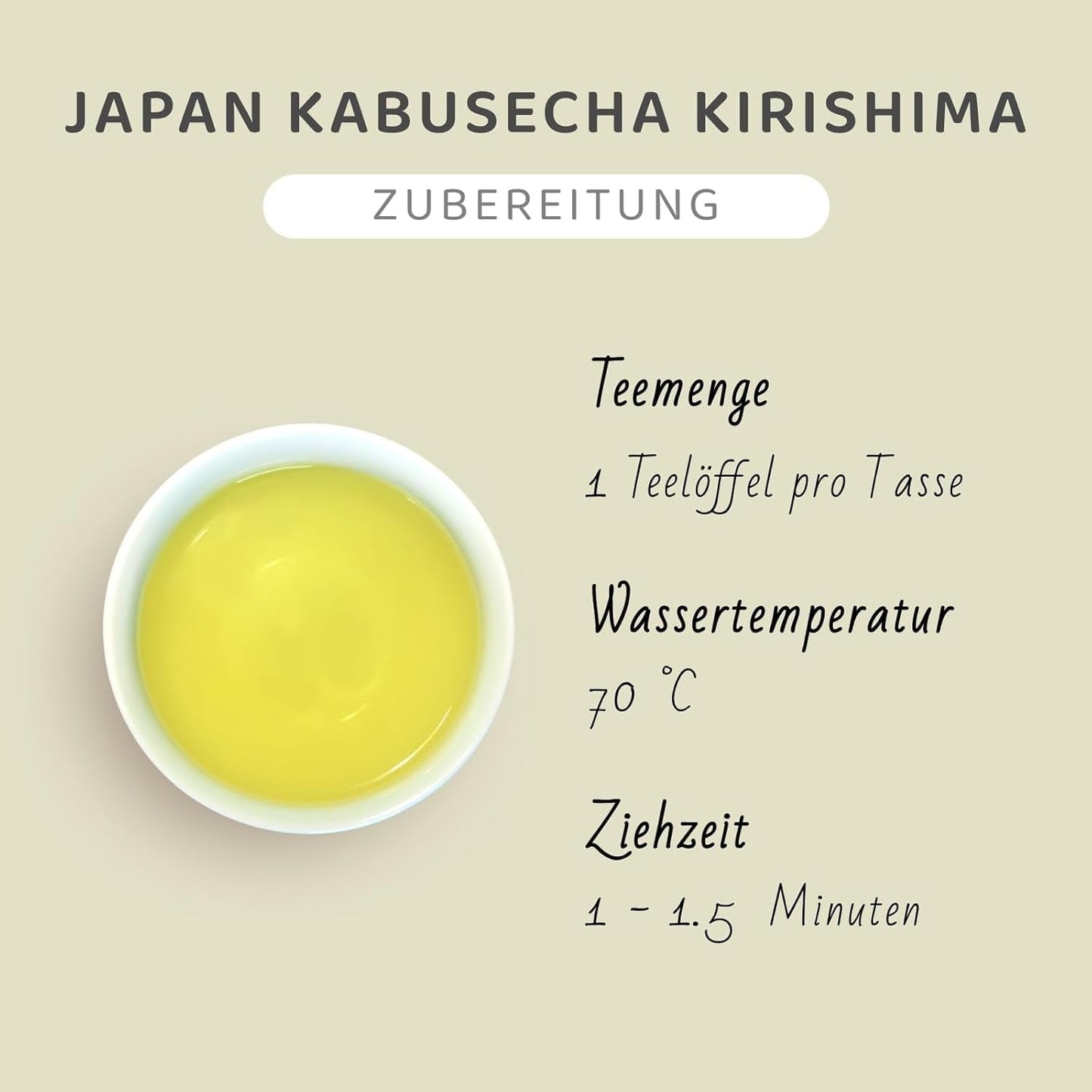 Japońska herbata zielona Kabusecha Kirishima, japońska Kabuse Sencha, zielona herbata premium sypana, bez dodatku aromatów | Wondertea Japońska zielona herbata Kabusecha (50 g)