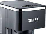 GRAEF. FK402 Ekspres przelewowy Czarny, 1,25 L, funkcja utrzymywania ciepła, timer, funkcja wstępnego zaparzania, głowica zaparzająca zapewniająca optymalny rozwój smaku, łatwa w obsłudze