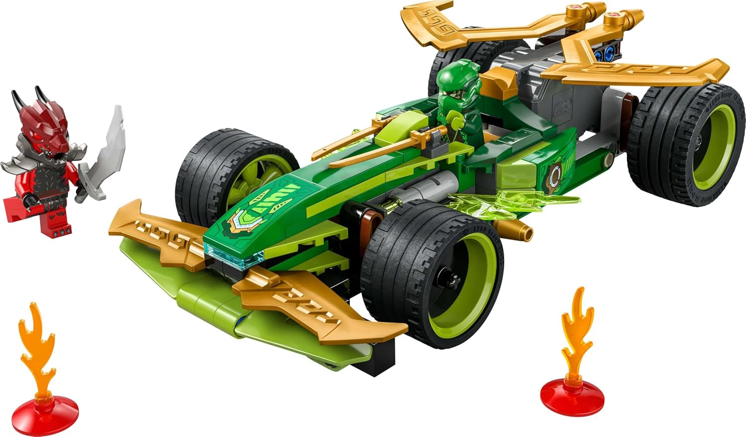 LEGO NINJAGO Lloyd's Action Speedster — zabawkowy samochód do budowania z 2 minifigurkami do odgrywania ról, budowanie zabawkowego samochodu dla dzieci — prezent dla chłopców i dziewcząt od 7 lat 71828 Zestawy do budowania Besuche den LEGO-Store