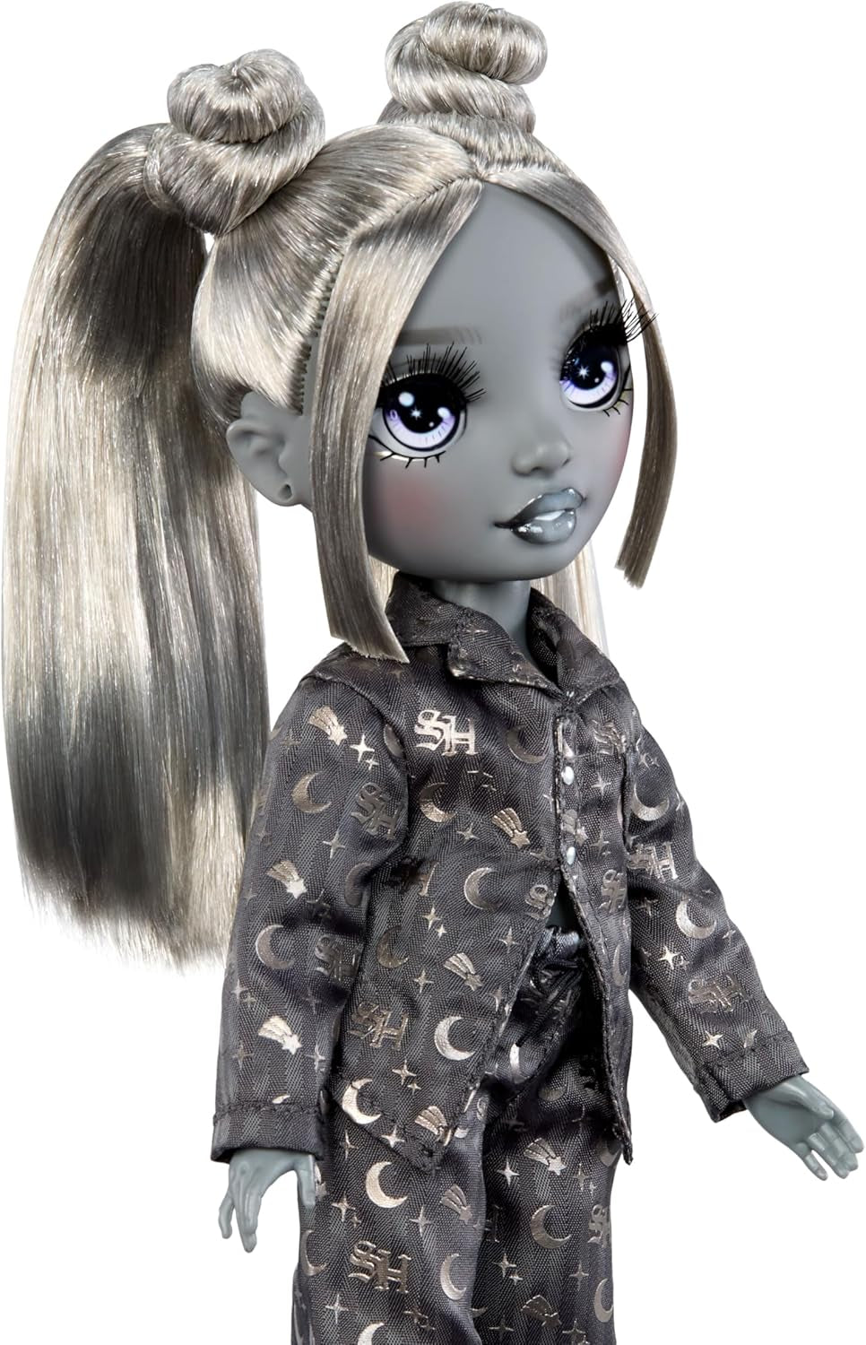 Rainbow High Shadow High Girl's Night - Luna Madison – 28 cm Modepuppe w Grautönen, Graues Haar & Outfit mit Accessoires und Kamm – Für Sammler und Kinder ab 6 Jahren
