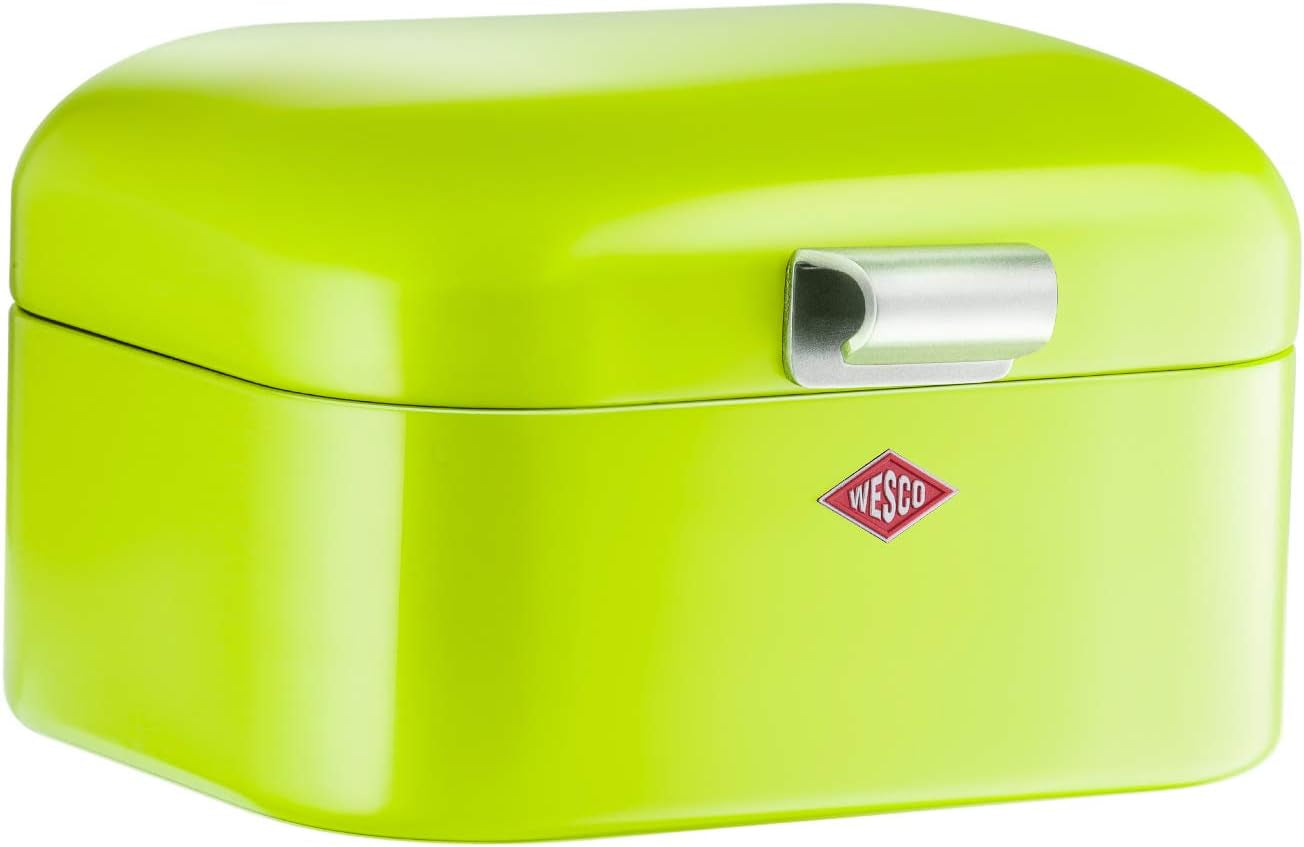 Wesco 235 001 Kosz na chleb Mini Grandy 17 x 18 x 12 cm (dł./szer./wys.) różowy, stal nierdzewna Pudełka do przechowywania żywności Naty Shop Limegreen