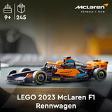 LEGO Speed Champions Samochód wyścigowy Formuły 1 Mclaren 2023, zabawka dla chłopców i dziewcząt w wieku powyżej 9 lat, którzy lubią bawić się samodzielnie, model pojazdu do zbudowania, wystrój pokoju dziecięcego 76919 Zestawy do budowania Besuche den LEGO-Store