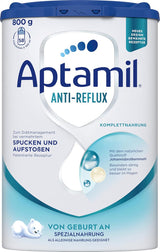 Aptamil Anti-Reflux - Kompletna formuła od urodzenia Zarządzanie dietą Wymioty i zarzucanie pokarmu Pokarm dla niemowląt Mleko w proszku 1 x 800g