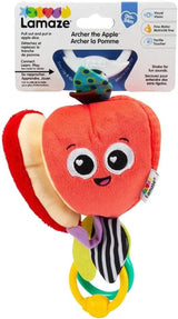 LAMAZE Bea the Banana, wózek z klipsem i zabawka dla noworodka, zabawka sensoryczna dla dzieci z kolorami i dźwiękami, zabawka rozwojowa dla chłopców i dziewcząt w wieku 0-24 miesięcy, żółte zabawki dla niemowląt Naty Shop Albert, Apple