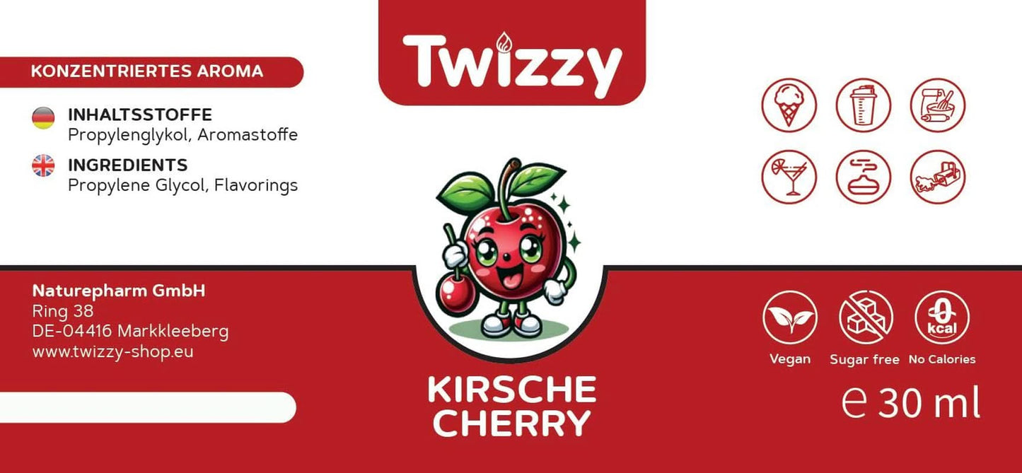 Twizzy, Skoncentrowany aromat wiśniowy, 30 ml Aromas Naty Shop