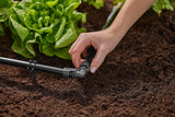 Gardena System nawadniania mikrokroplowego, element L 13 mm (1/2"): złącze rurowe do odwracania rur zasilających 13 mm, montaż bez użycia narzędzi, wielokrotnego użytku (13202-20)