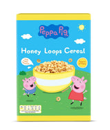 Peppa Pig Honey Loops Płatki zbożowe, Knusprige Vollkorn Frühstückscerealien Mit Zugesetzten Witaminy, opakowanie 1Er (1 X 375 g) Płatki zbożowe Naty Shop