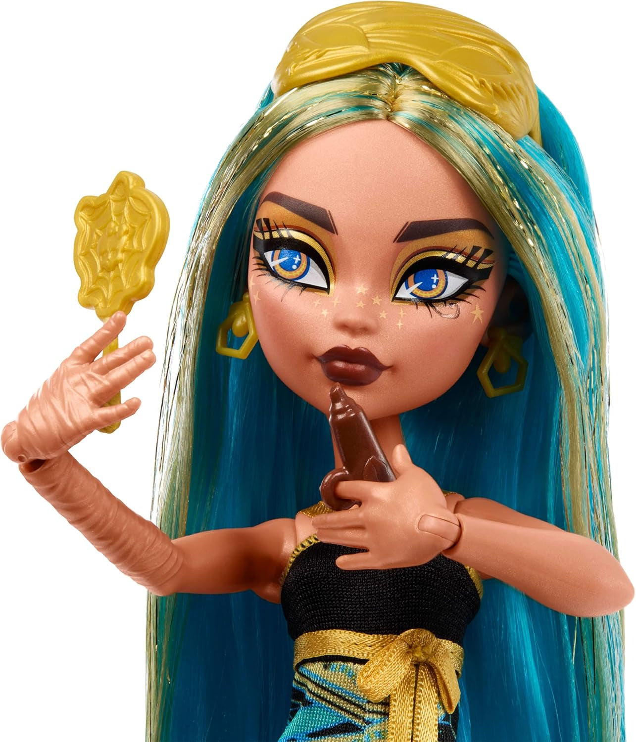 Lalki i akcesoria Monster High Buried Secrets, przytulny motyw Creepover z tajemniczą lalką i 5 niespodziankami po rozpakowaniu (liczby mogą się różnić), HYV64