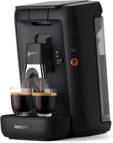 Ekspres na kapsułki PHILIPS Senseo Maestro — technologia Intense Plus, wysokiej jakości espresso, ekologiczna konstrukcja, zbiornik na wodę o pojemności 1,2 l, funkcja notatki, wskaźnik usuwania kamienia (CSA260/60)