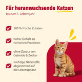 animonda Carny Katzen Nassfutter Kitten Chicken + Pute (12 x 400g), Kitten getreidefreies Katzennassfutter ohne Zucker für wachsende Kätzchen bis 1 Jahr, mit frischen Składnik