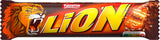 NESTLÉ LION Choco, chrupiący batonik czekoladowy z nadzieniem karmelowym i chrupiącym wafelkiem, opakowanie 24 szt. (24 x 42 g)