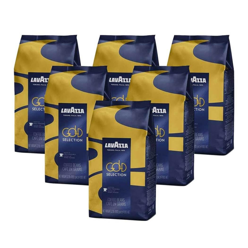 Kawa Lavazza Espresso Gold Selection, całe ziarna, kawa mielona, ​​opakowanie 6 szt., 6 x 1000 g