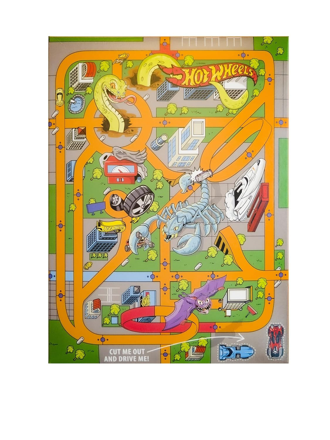 Hot Wheels Honey Loops Chrupiące pełnoziarniste płatki śniadaniowe z dodatkiem witamin, 1 opakowanie (1 x 375 g)