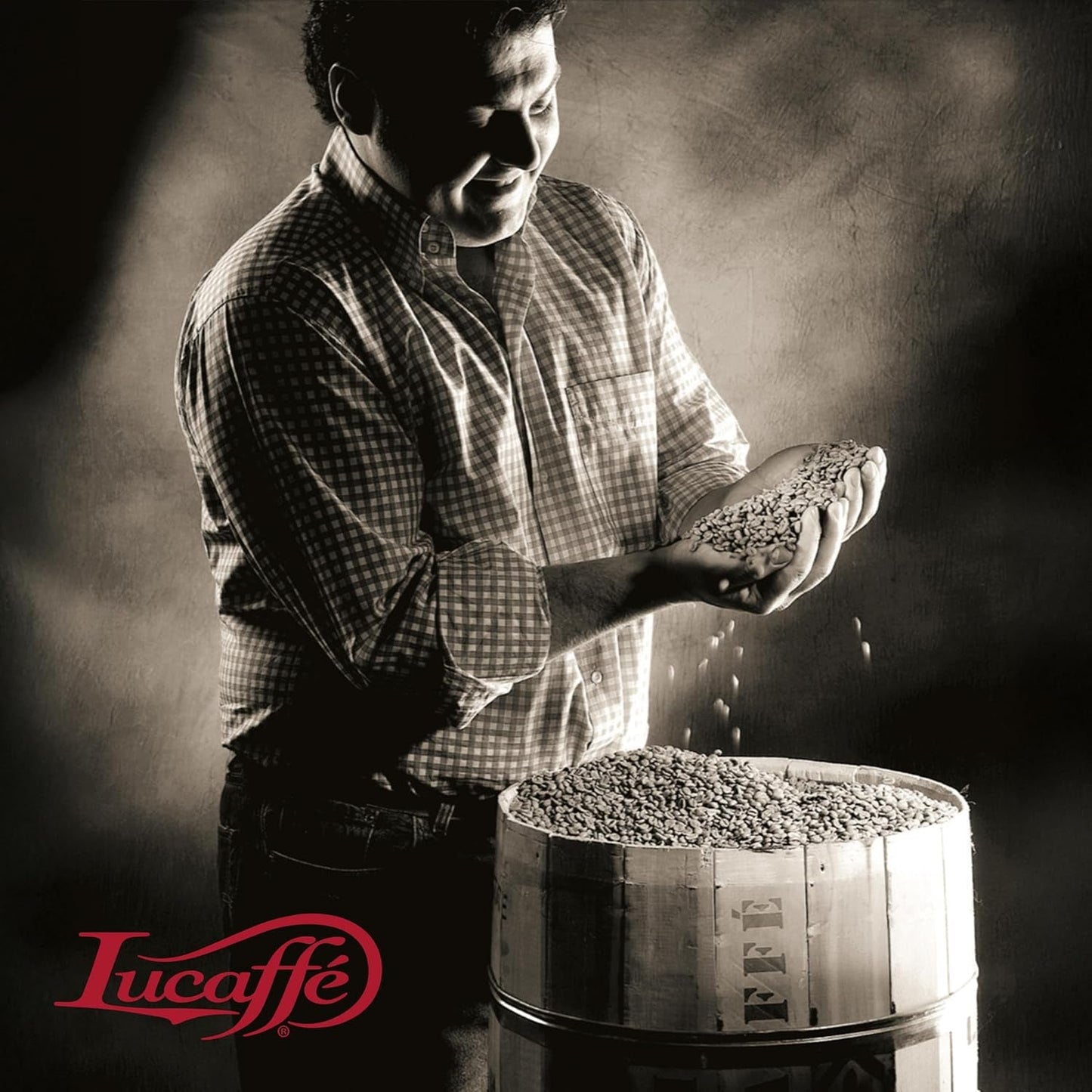 Lucaffé - Kaffeebohnen Mamma Lucia, 1 kg | Kaffee aus ganzen Bohnen für cremigen Espresso | Helle Röstung | intensywniejszy i kremowy Gesmack