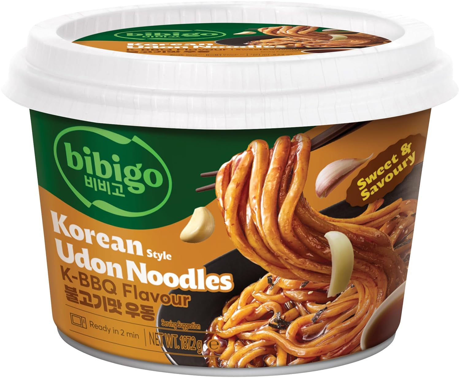 BIBIGO - Grillowany Koreański Makaron Udon - (1 x 187,2g)