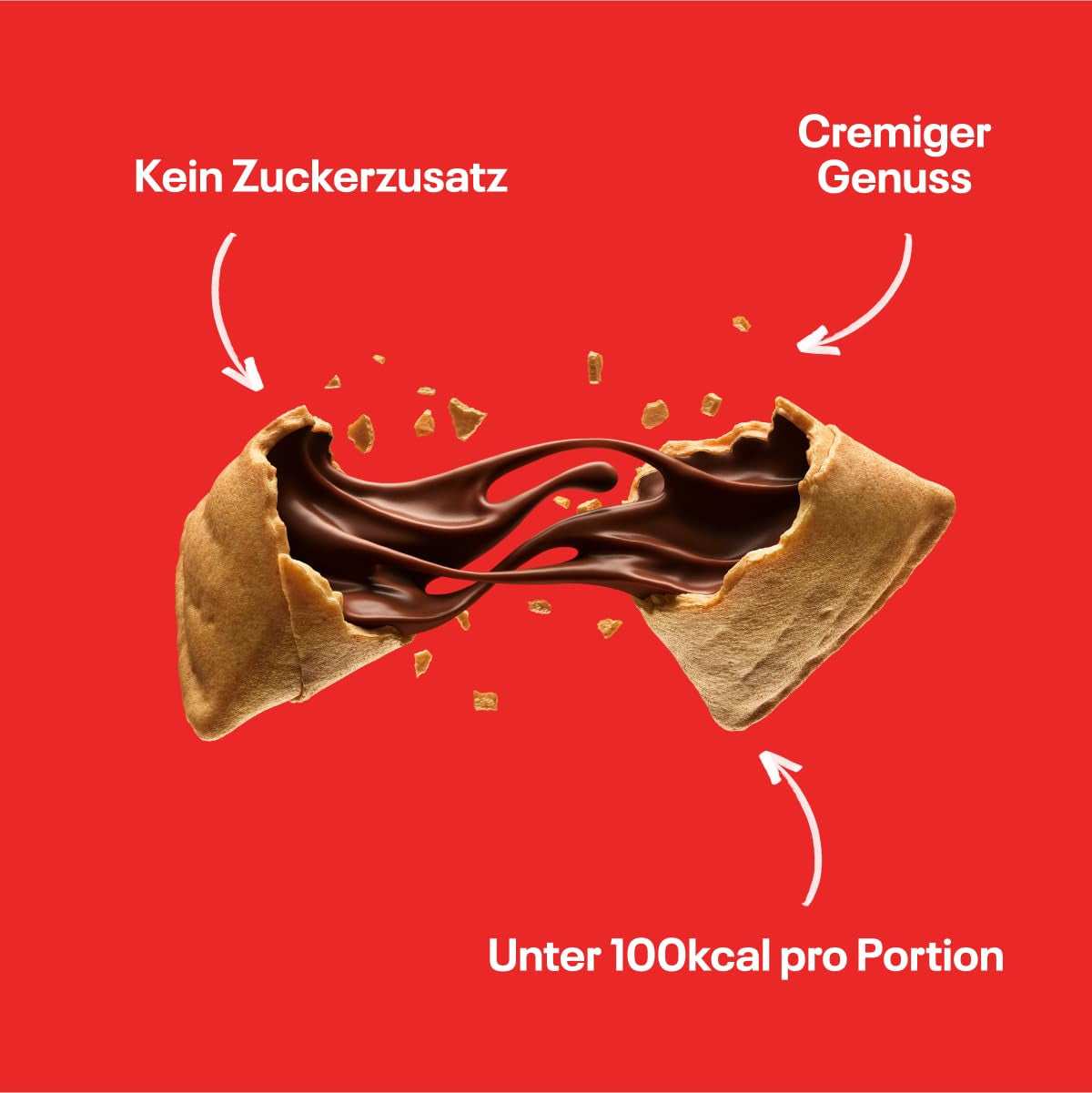 NEOH Czekoladowe Kawałki | Bez dodatku cukru, 100kcal w porcji, chrupiące kawałki z kremowym nadzieniem z orzechów laskowych i kakao, idealne na wynos lub jako zamiennik musli | Keto, Niska zawartość węglowodanów | Opakowanie 3 x 29 g