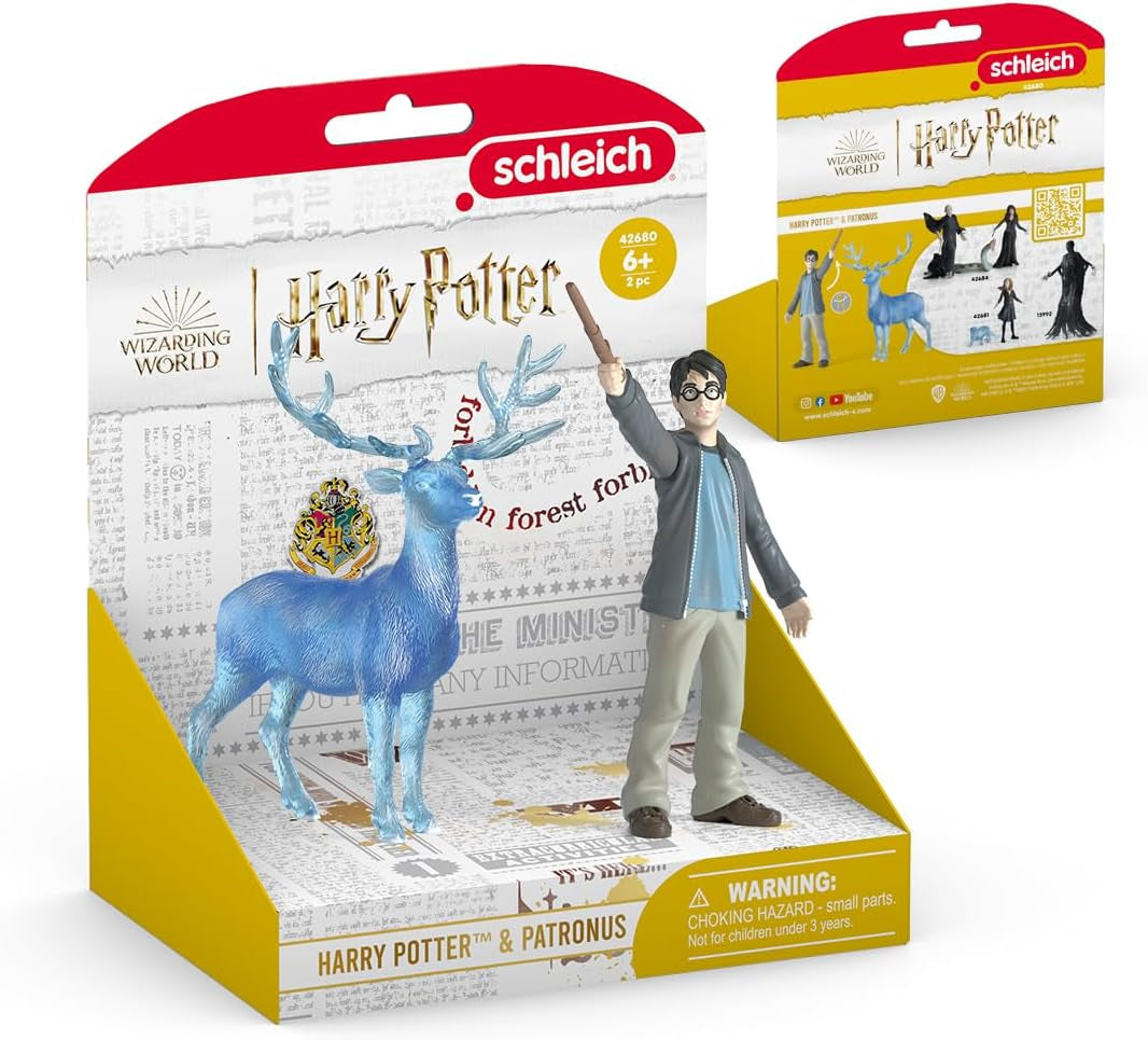 Schleich 42680 Harry Potter i Patronus, od 6 lat, HARRY POTTER - figurka do zabawy, 16 X 11 X 18 cm Figurki Naty Shop