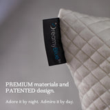 Poduszka do spania Dreamyblue Premium - wypełnienie z rozdrobnionej pianki memory [regulowany poddasze] zmywalna poszewka z wiskozy wykonanej z bambusa - do przesuwanych boków, pleców i brzucha - standardowe poduszki Naty Shop