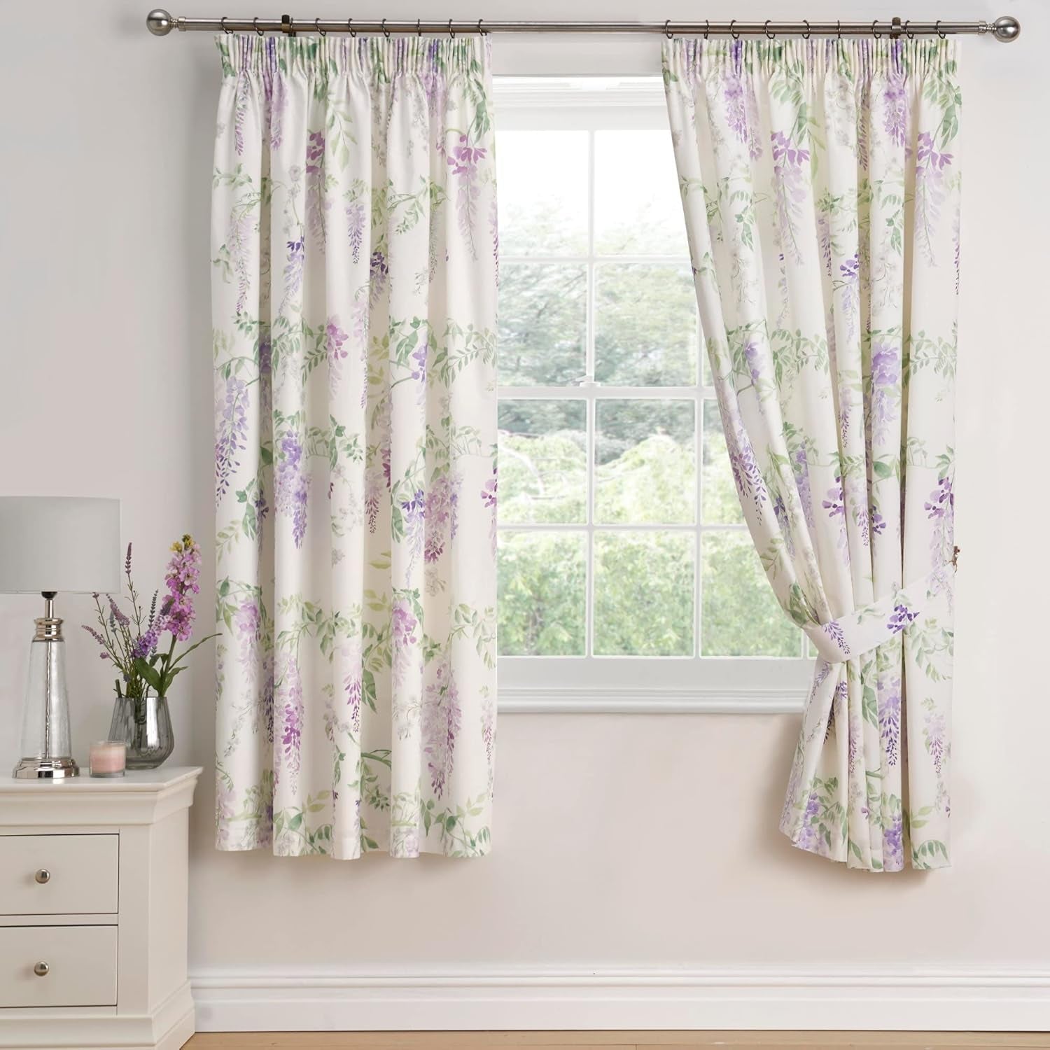 Dreams & Drapes Design - Wisteria - Pikowana narzuta na łóżko - 200 cm x 230 cm w kolorze różowym DREAMS AND Drapes Łóżka i narzuty liliowe wys. 183 x szer. 168 cm (opakowanie 1 szt.)