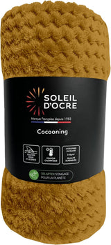 Kocyk Soleil D'Ocre, 180 x 220 cm, Cocooning, musztardowo-żółty Łóżka i koce Besuche den Soleil d'ocre-Store Domyślny tytuł