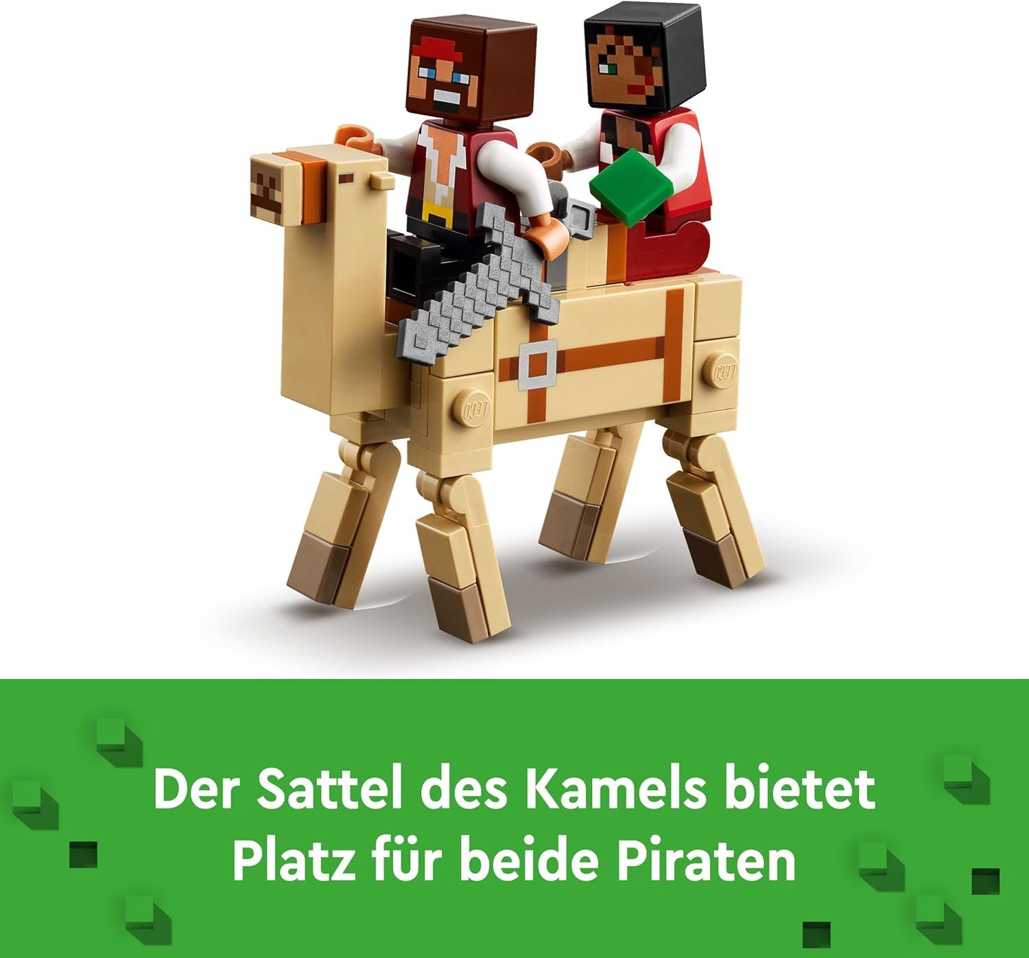 LEGO Minecraft Podróż statkiem pirackim Kałamarnica i wielbłąd Figurka pirata Zabawka do budowania statku Odgrywanie ról Prezent dla chłopców i dziewcząt w wieku 8 lat 21259 Zestawy do budowania Besuche den LEGO-Store