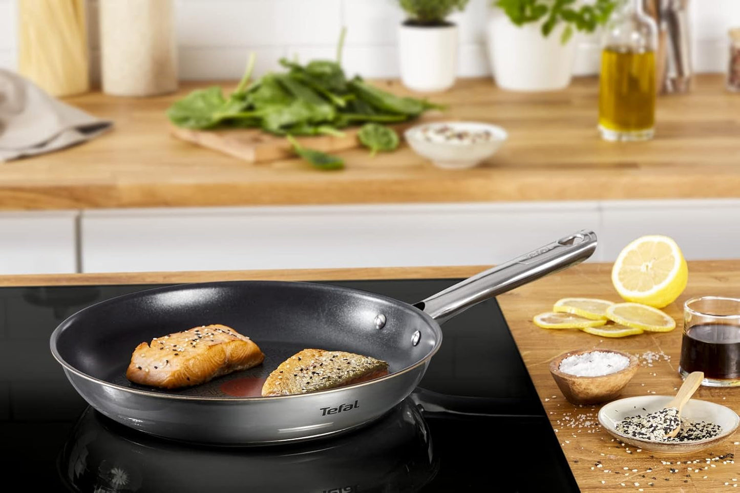 TEFAL DUETTO Zestaw patelni 3 szt. 20/24/28 cm, Garnki i Patelnie indukcyjne Naty Shop