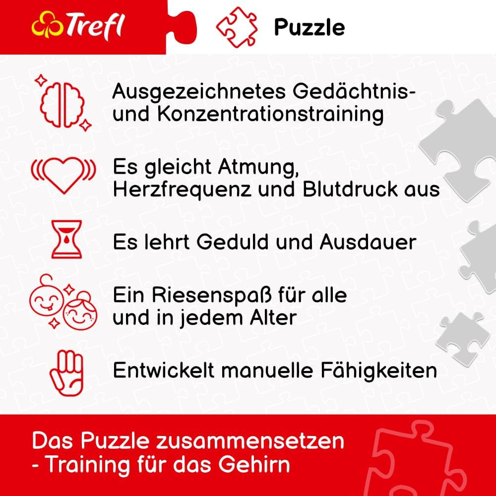 Trefl 10880 Kolibry w tropikach 1000 elementów - puzzle z ptakami do samodzielnego wykonania, kreatywna rozrywka, dla dorosłych i dzieci w wieku od 12 lat, wielokolorowe puzzle Naty Shop