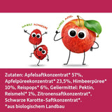 FRECHE FREUNDE Organiczne galaretki owocowe, lizaki jabłkowe, malinowe i ryżowe, słodka owocowa przekąska dla dzieci, bezglutenowe, wegańskie, opakowanie 20 szt. (20 x 30g)