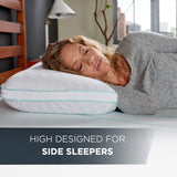 TEMPUR-PEDIC Poduszka Tempur-Cloud Prohi, pianka memory, biały/bogaty ogród, poduszki King Standard Naty Shop