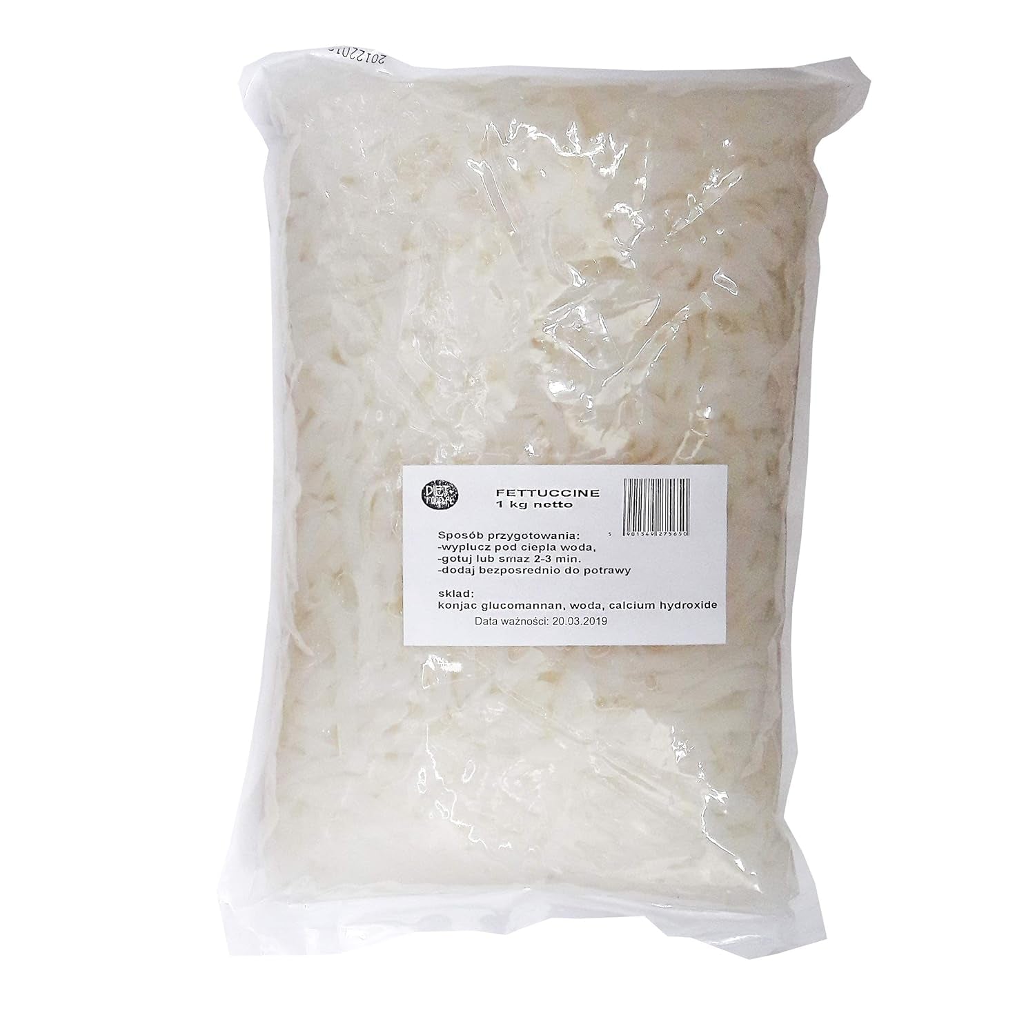 Dietetyczna fettuccine 1000g 1kg Konjac bez cukru i glutenu