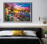 Clementoni - 33552 Kolekcja - Manhattan Balcony Sunset, Puzzle 3000 elementów dla dorosłych i dzieci 10 lat, gra zręcznościowa dla całej rodziny Puzzle Naty Shop