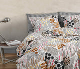 Zestaw pościeli MARIMEKKO Queen, pościel z bawełny perkalowej z pasującymi poszewkami na poduszki, całoroczny wystrój domu (Pieni Letto, wielokolorowy, łóżko typu queen-size) Naty Shop Kołdry i kołdry