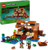 LEGO Minecraft Dom Żaby, zabawkowy domek z figurkami zombie, śluzu i tonącego człowieka oraz akcesoriami, takimi jak zabawkowa łódka i stół warsztatowy, prezent dla chłopców i dziewcząt od 8 lat 21256 Zestawy do budowania Besuche den LEGO-Store Single