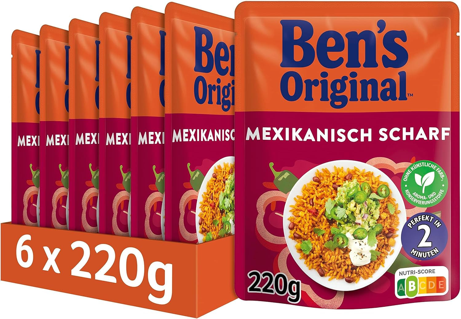 BEN'S ORIGINAL™ Meksykański ryż ekspresowy 6 x 220g