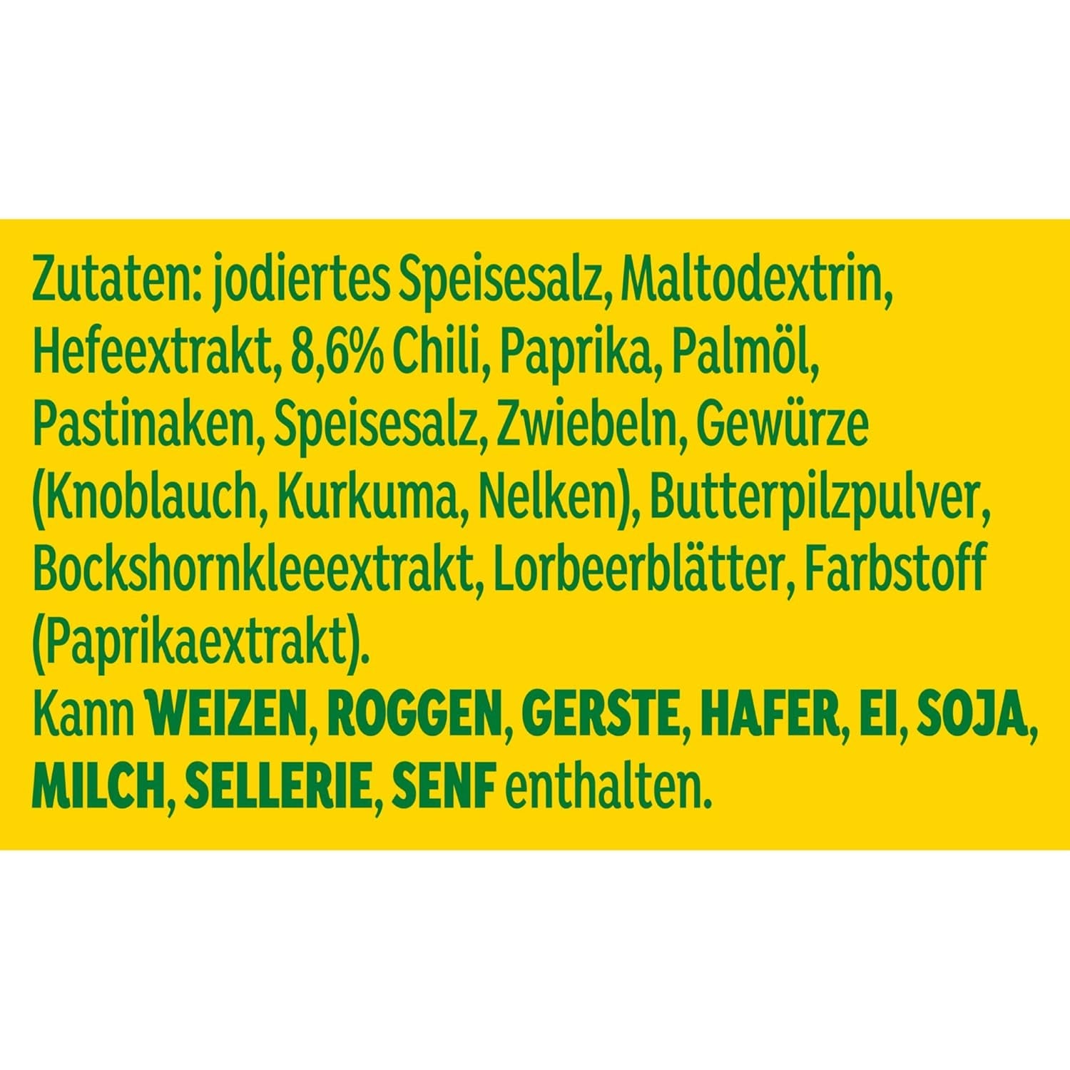 Knorr Würzmischung Chili o smaku do szybkich dań do przyprawiania ziemniaków, makaronów, warzyw i nie tylko 90 g