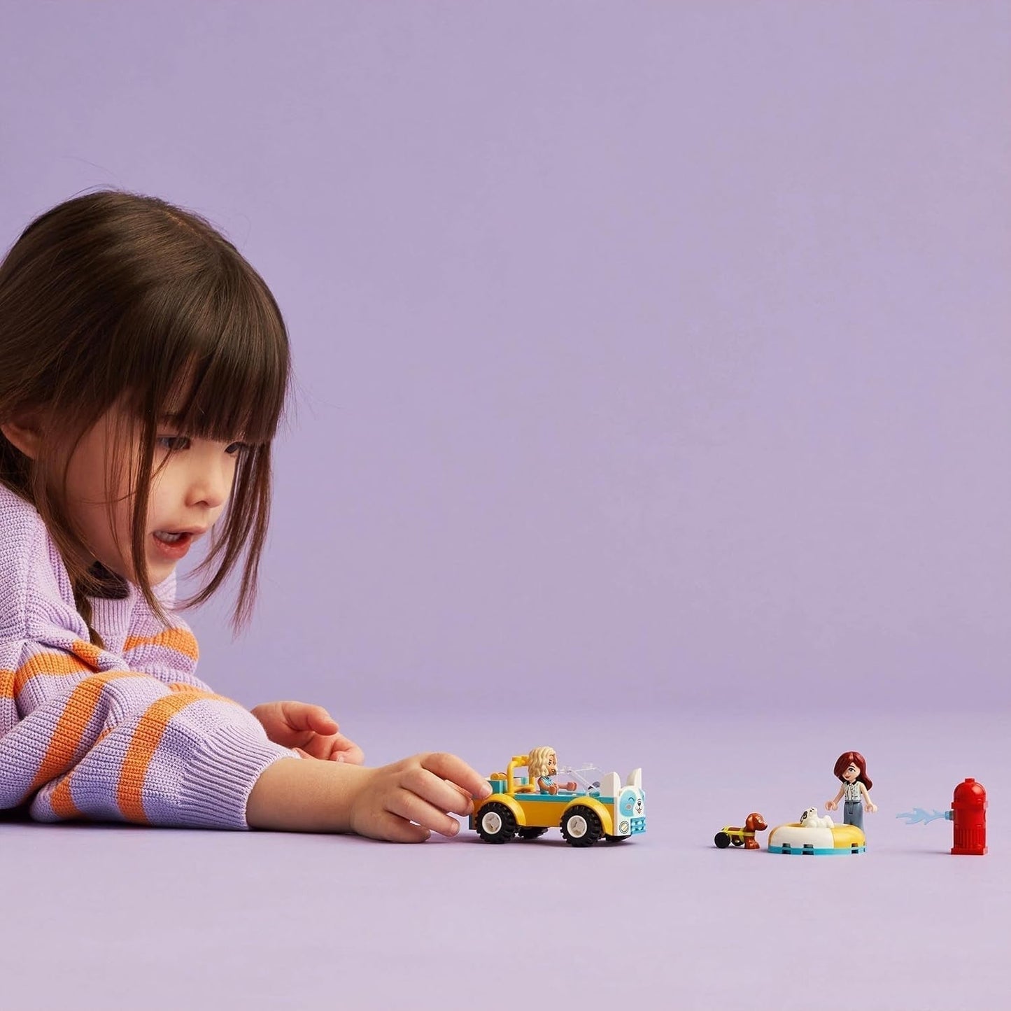 LEGO Friends Mobilny salon pielęgnacji psów, zestaw do zabawy ze zwierzętami, zabawka dla dzieci z 2 figurkami i 2 psami dla dziewcząt i chłopców od 4. roku życia, zestaw do pielęgnacji psów 42635 Zestawy do budowania Beuche den LEGO-Store