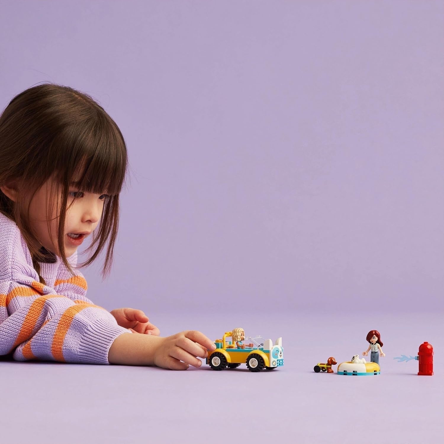 LEGO Friends Mobilny salon pielęgnacji psów, zestaw do zabawy ze zwierzętami, zabawka dla dzieci z 2 figurkami i 2 psami dla dziewcząt i chłopców od 4. roku życia, zestaw do pielęgnacji psów 42635 Zestawy do budowania Beuche den LEGO-Store