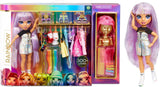 Rainbow High 571049 Fashion Studio - Ekskluzywna lalka z ubrankami, akcesoriami i 2 błyszczącymi perukami - Stwórz ponad 300 strojów!